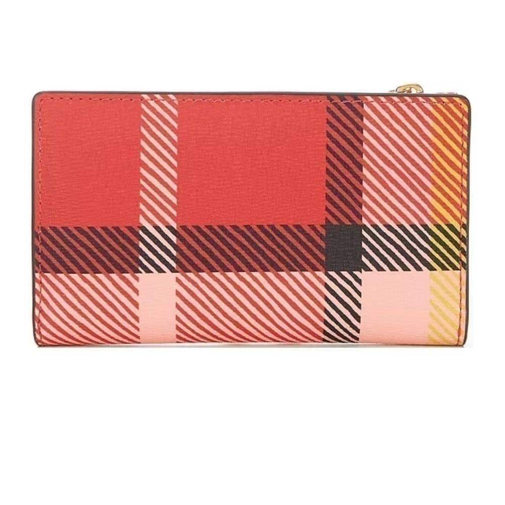 kate spade new yorkMorgan Museum Plaid Printed PVC Small Slim Bifold - Picture 3 of 3